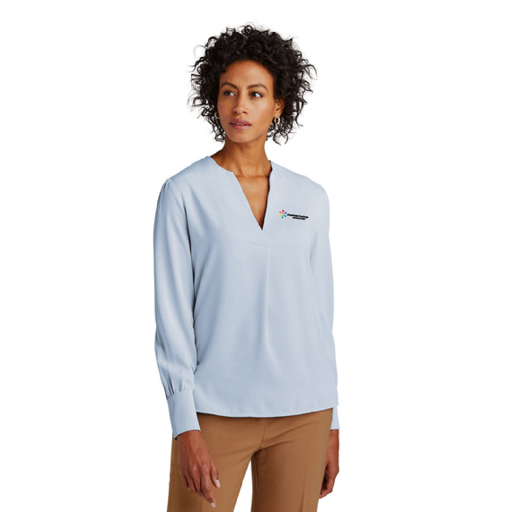 Brooks Brothers® Women’s Open-Neck Satin Blouse