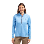 Cutter & Buck Adapt Eco Knit Stretch Recycled Womens Half Zip Pullover