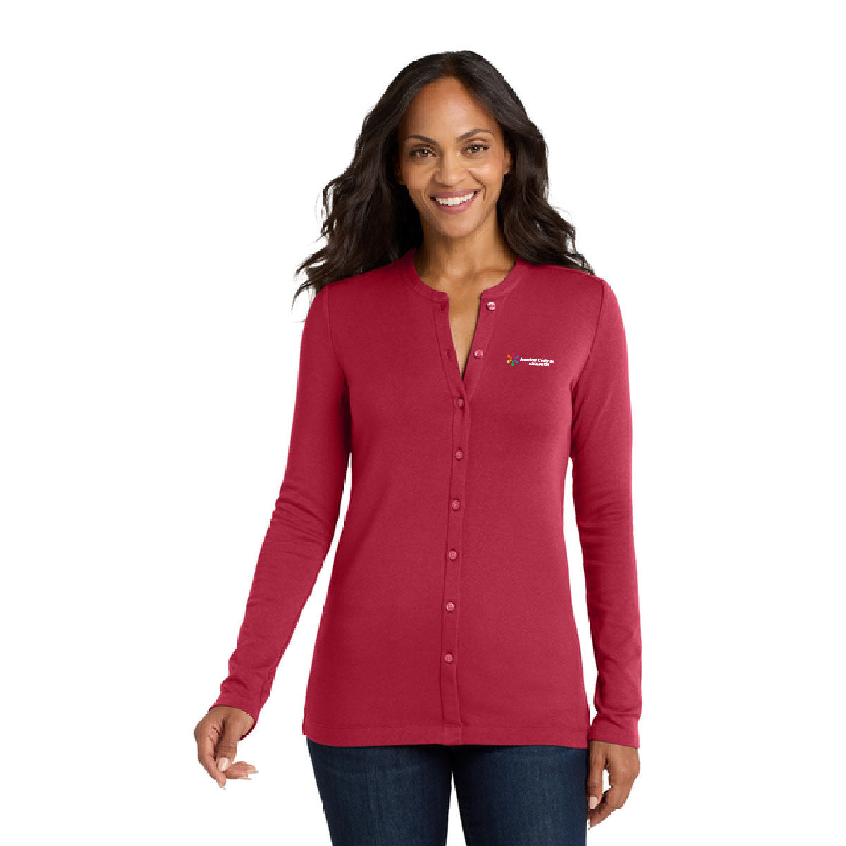 Port Authority® Women's Concept Stretch Button-Front Cardigan
