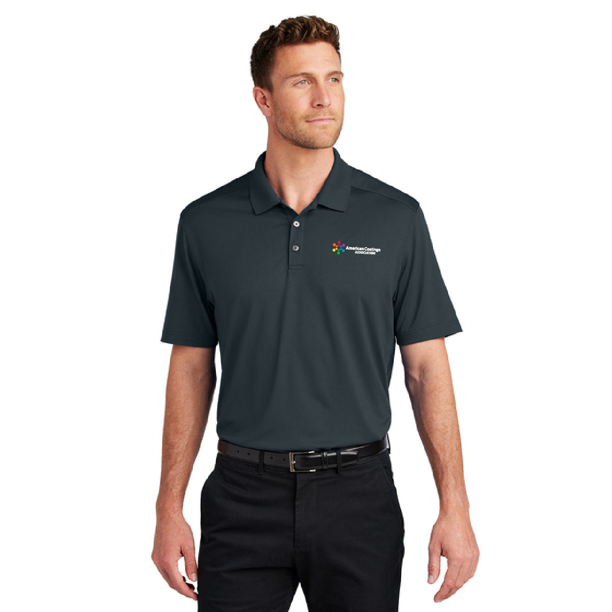 Port Authority® City Stretch Flat Knit Polo