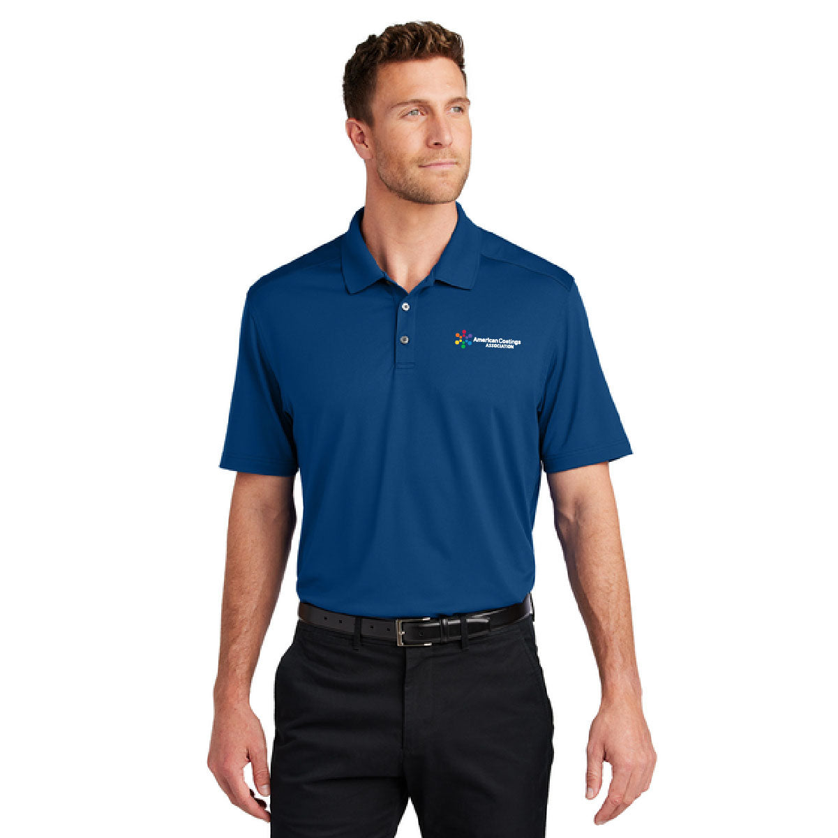 Port Authority® City Stretch Flat Knit Polo