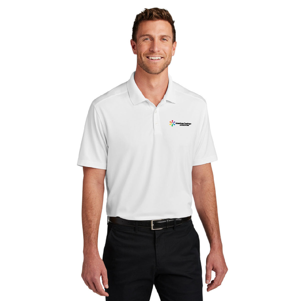 Port Authority® City Stretch Flat Knit Polo
